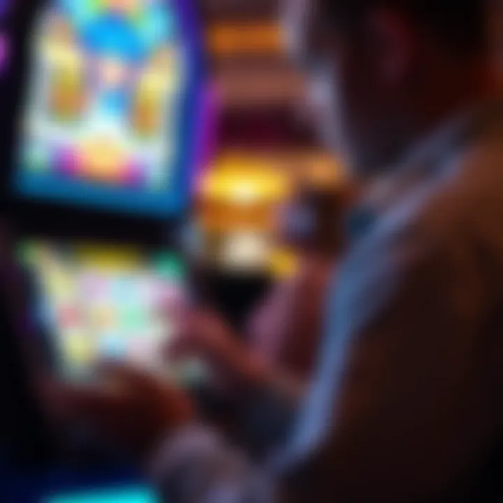 Player Experience with IGT Slots A player engaging with an IGT online slot game on a tablet