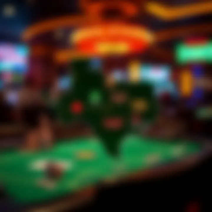 Poker Venues Across Texas Map highlighting poker venues in Texas