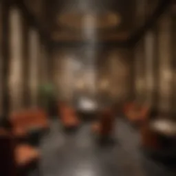 Luxor Las Vegas smoking room interior showcasing unique design elements
