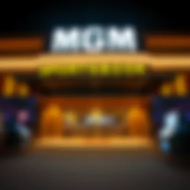 MGM Sportsbook Entrance Exterior view of MGM Sportsbook in West Virginia