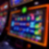 An intricate digital slot machine interface showcasing multiple demo options