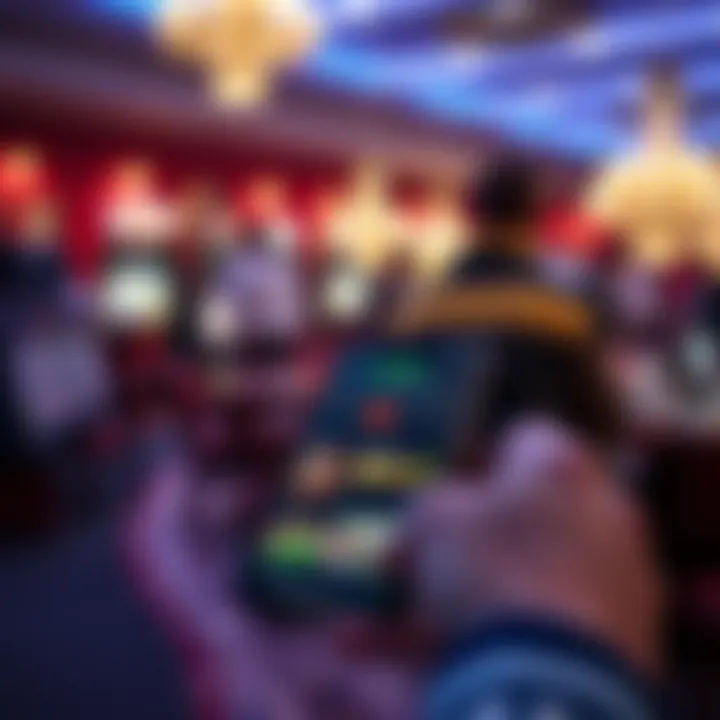 Mobile Betting Experience A mobile device displaying a popular betting app