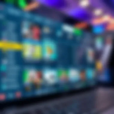 Innovative Betting Interface A digital betting platform interface showcasing a variety of sports