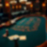 A vintage blackjack table showcasing the game's rich history
