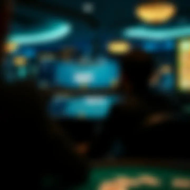 A digital interface of an online blackjack game in action