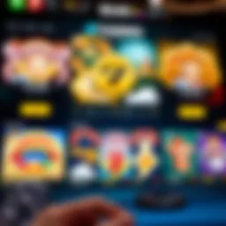 A captivating screenshot of an online casino interface featuring various games.