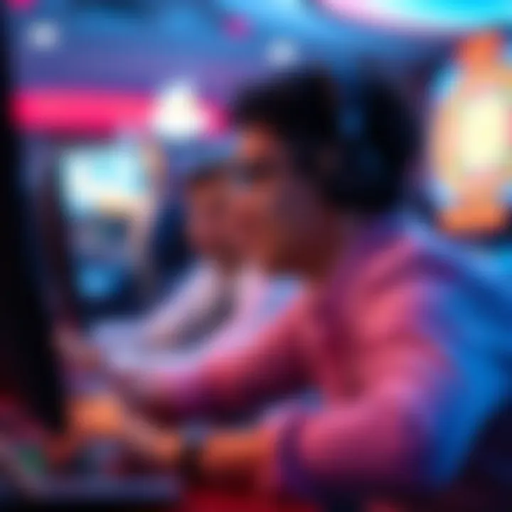 Enjoying Online Casino Experience User enjoying an online casino experience