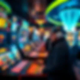 Exciting virtual casino environment showcasing various games and promotions