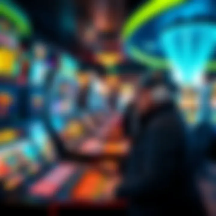 Virtual Casino Experience in New Jersey Exciting virtual casino environment showcasing various games and promotions