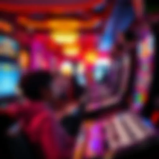 Dynamic gaming scene with cash rewards