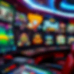 A captivating graphic showcasing various online gaming interfaces.