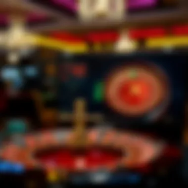 A screenshot of a popular online casino platform featuring roulette games.
