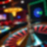 The Thrill of the Spin in Online Roulette A vibrant online roulette wheel spinning, showcasing the thrill of virtual gaming.