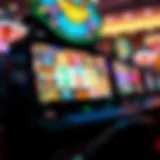 Diverse Themes in Online Slots A vibrant online slot machine interface showcasing various themes and symbols