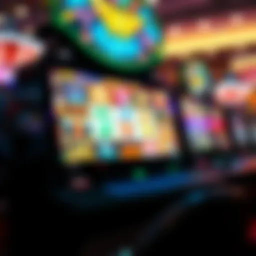 Diverse Themes in Online Slots A vibrant online slot machine interface showcasing various themes and symbols