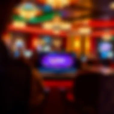 Engaging in Online Texas Hold'em A vibrant online poker platform interface displaying a Texas Hold'em table