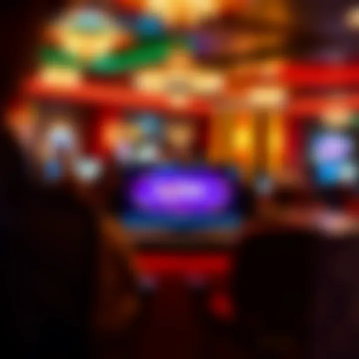 Engaging in Online Texas Hold'em A vibrant online poker platform interface displaying a Texas Hold'em table