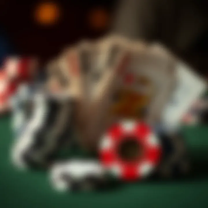 The Components of Texas Hold'em A collection of poker chips and cards symbolizing the essence of the game