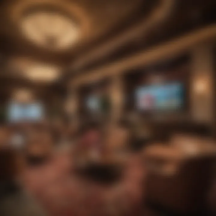 Relaxing Lounge Area at Rampart Casino A serene lounge area in Rampart Casino designed for relaxation