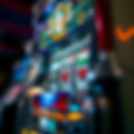 Intricate design of a classic slot machine