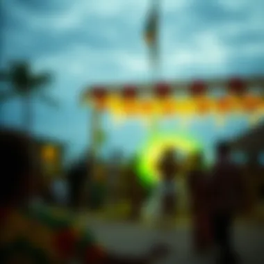 Cultural festival at a Jamaican resort