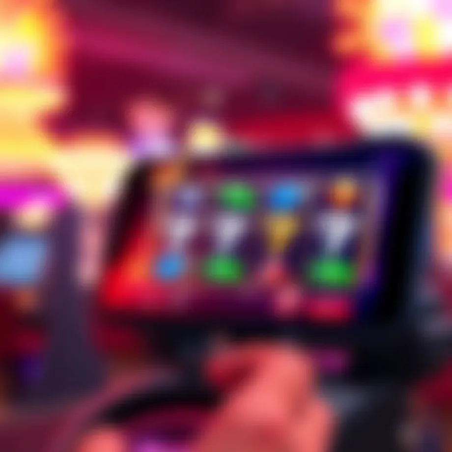 Visual representation of a slot game app interface showcasing vibrant graphics and user experience.