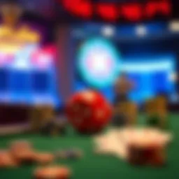 Abstract representation of online gambling and promo codes