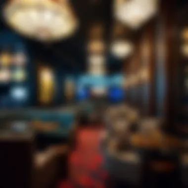 Comfortable seating arrangement in Aria's smoking area