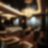 Elegant smoking room with stylish furniture