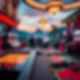 Scenic View of Online Casino Platform A scenic view of an online casino platform featuring various games