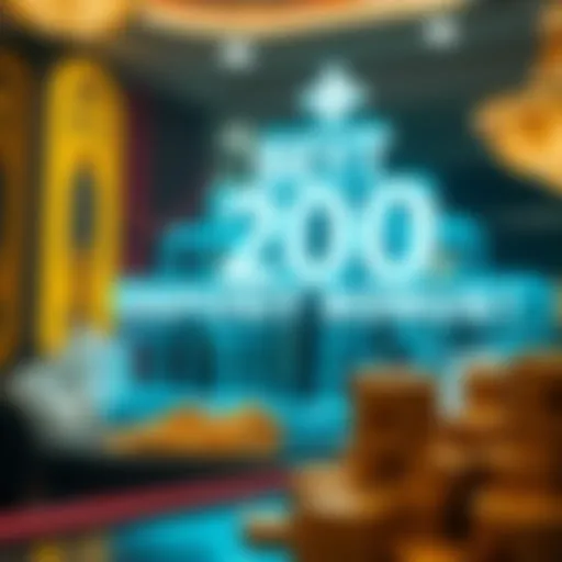 Visual representation of a 200 deposit bonus structure