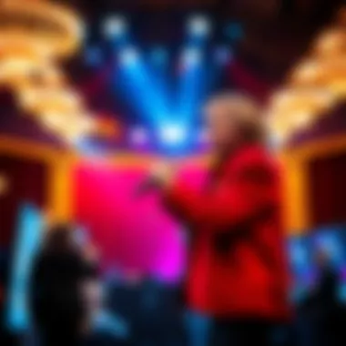 Barry Manilow Live Performance Barry Manilow performing live on stage in Las Vegas