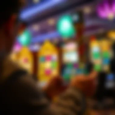 User enjoying a slot game on Android device