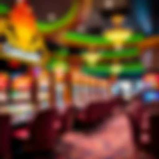 Vibrant display of casino rewards
