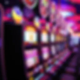 Vibrant slot machine display at Chumash Casino