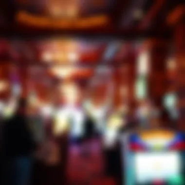 Atmospheric Ambiance of French Lick Casino Interior view of French Lick Casino highlighting the gaming atmosphere