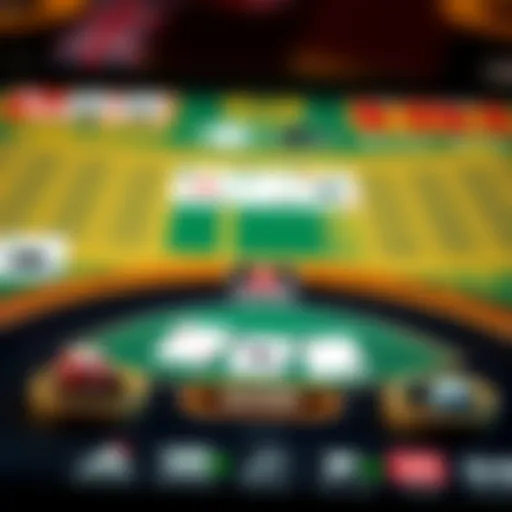 Blackjack App Interface Overview Visual representation of a blackjack app interface