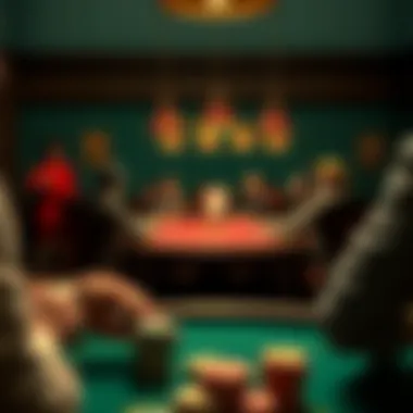 Historical Poker Game Illustration Historical poker game illustration