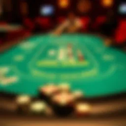 Texas Hold'em table setup