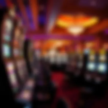 Vibrant Gaming Experience at Caesars A vibrant gaming floor filled with slot machines and table games