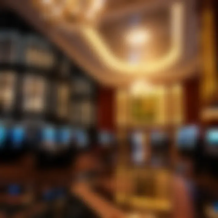 Opulent Hotel Interior in Dubai Luxurious hotel lobby representing integrated resorts