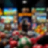 A vibrant collage of various game genres including action, puzzle, and RPG.