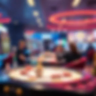 Technological Innovations in Virtual Betting Illustration showcasing technological advancements in gambling