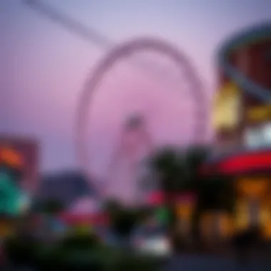 High Roller Observation Wheel A stunning view of the High Roller observation wheel near the LINQ Promenade