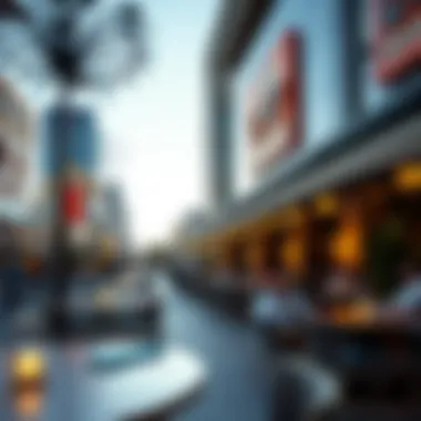 Outdoor Dining Experience Outdoor dining and entertainment options at the LINQ Promenade