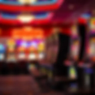 A collection of themed slot machines in a casino