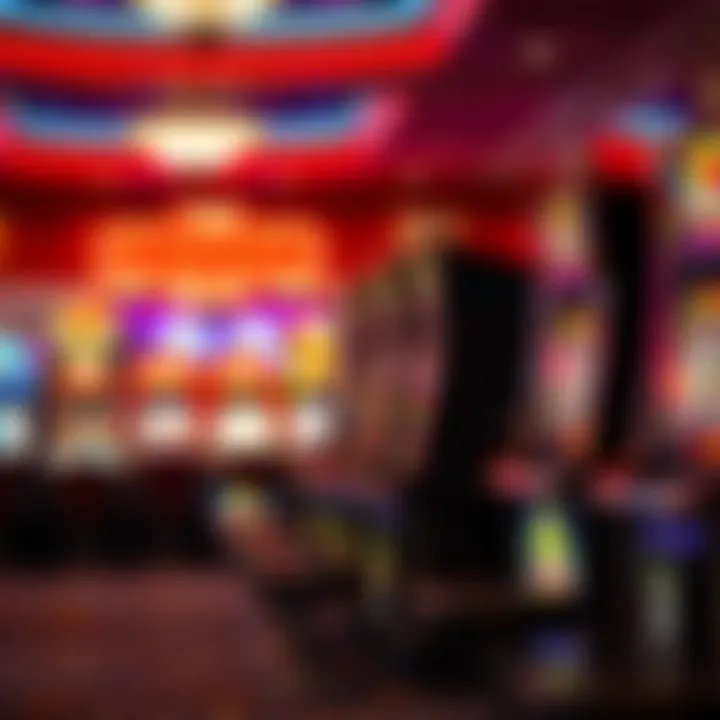 A collection of themed slot machines in a casino