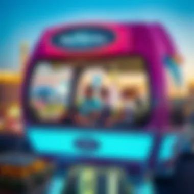 Visitor Experience on the Pod Ferris Wheel Visitors enjoying the ride on the Pod Ferris Wheel