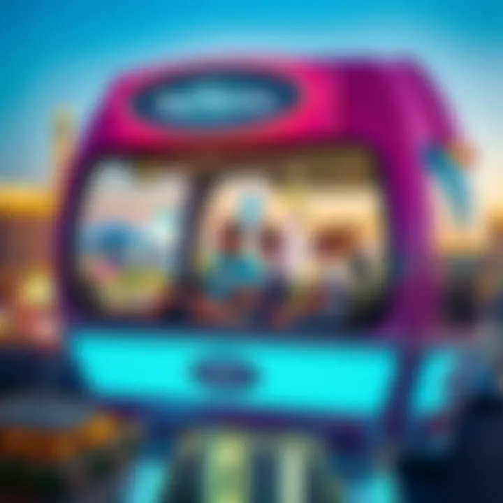 Visitor Experience on the Pod Ferris Wheel Visitors enjoying the ride on the Pod Ferris Wheel