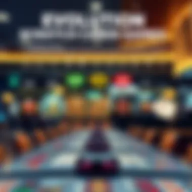 Evolution of Scratch Card Games An infographic illustrating the evolution of scratch card games from traditional to online formats